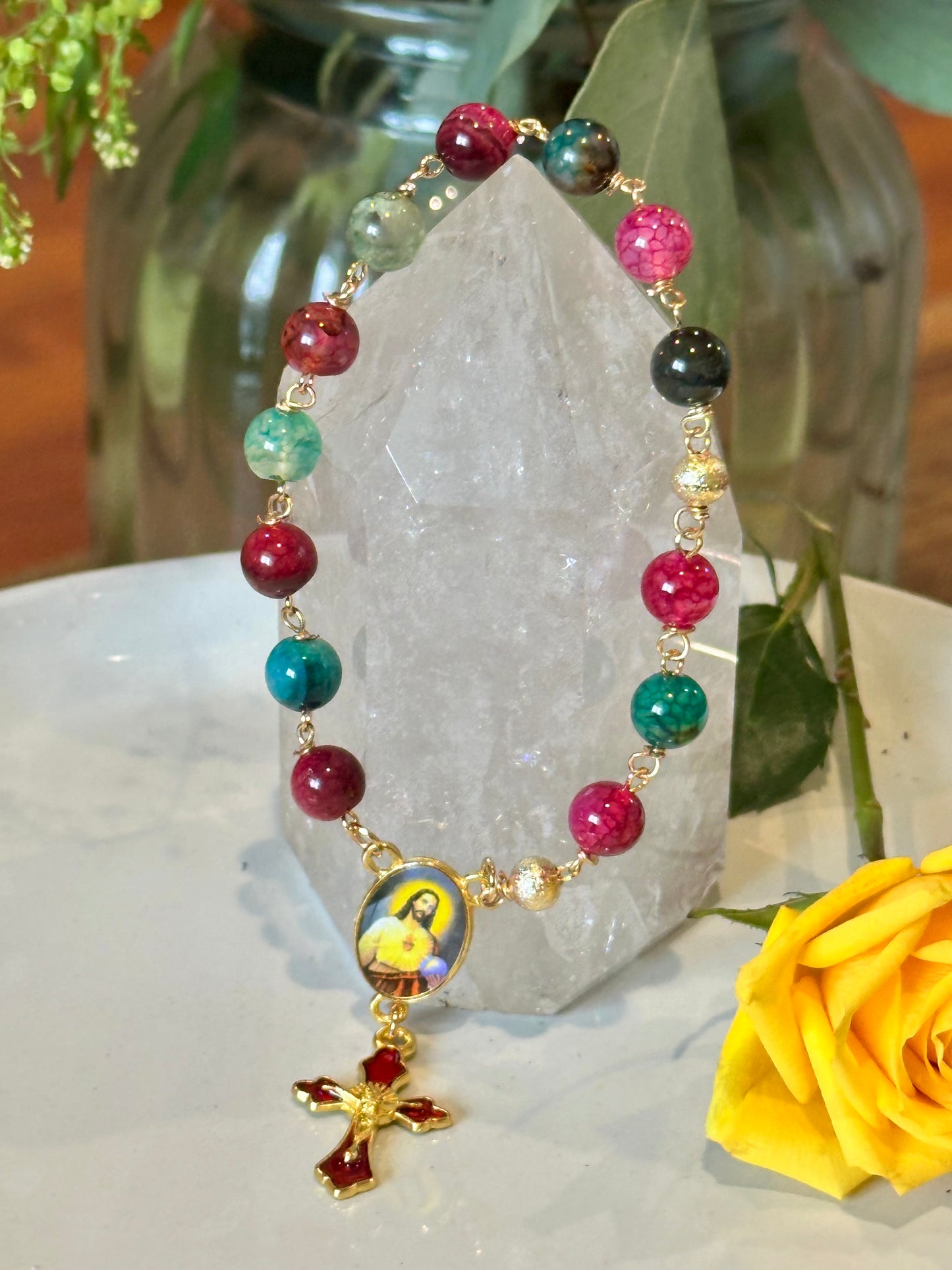 Rosary Bracelet in Multicolor