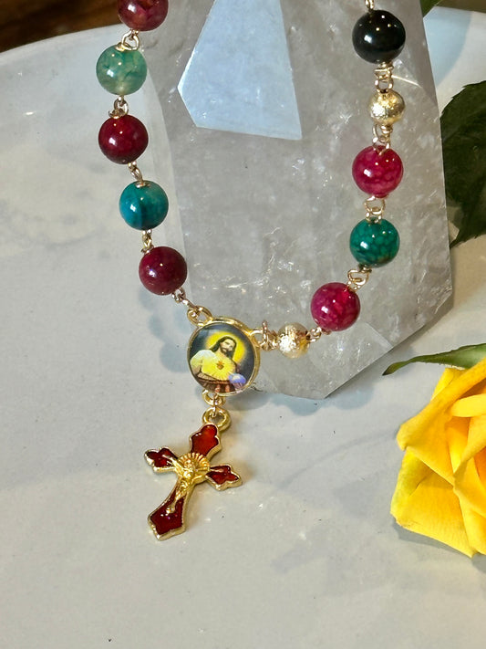 Rosary Bracelet in Multicolor