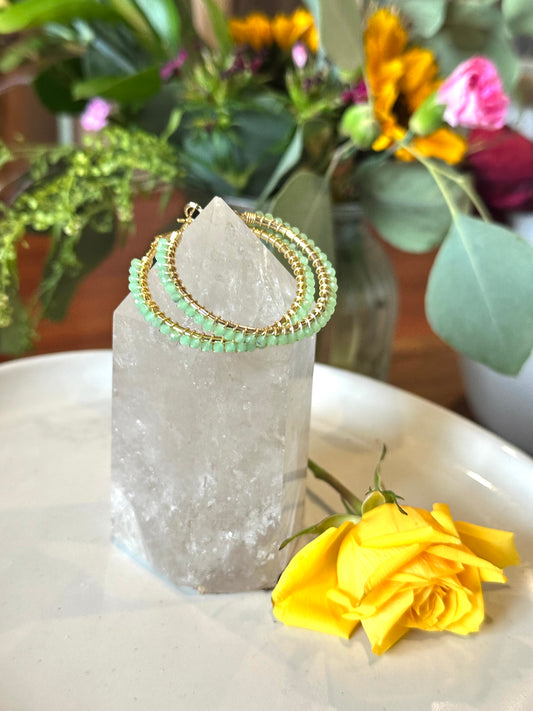 Hoop Earrings in Green