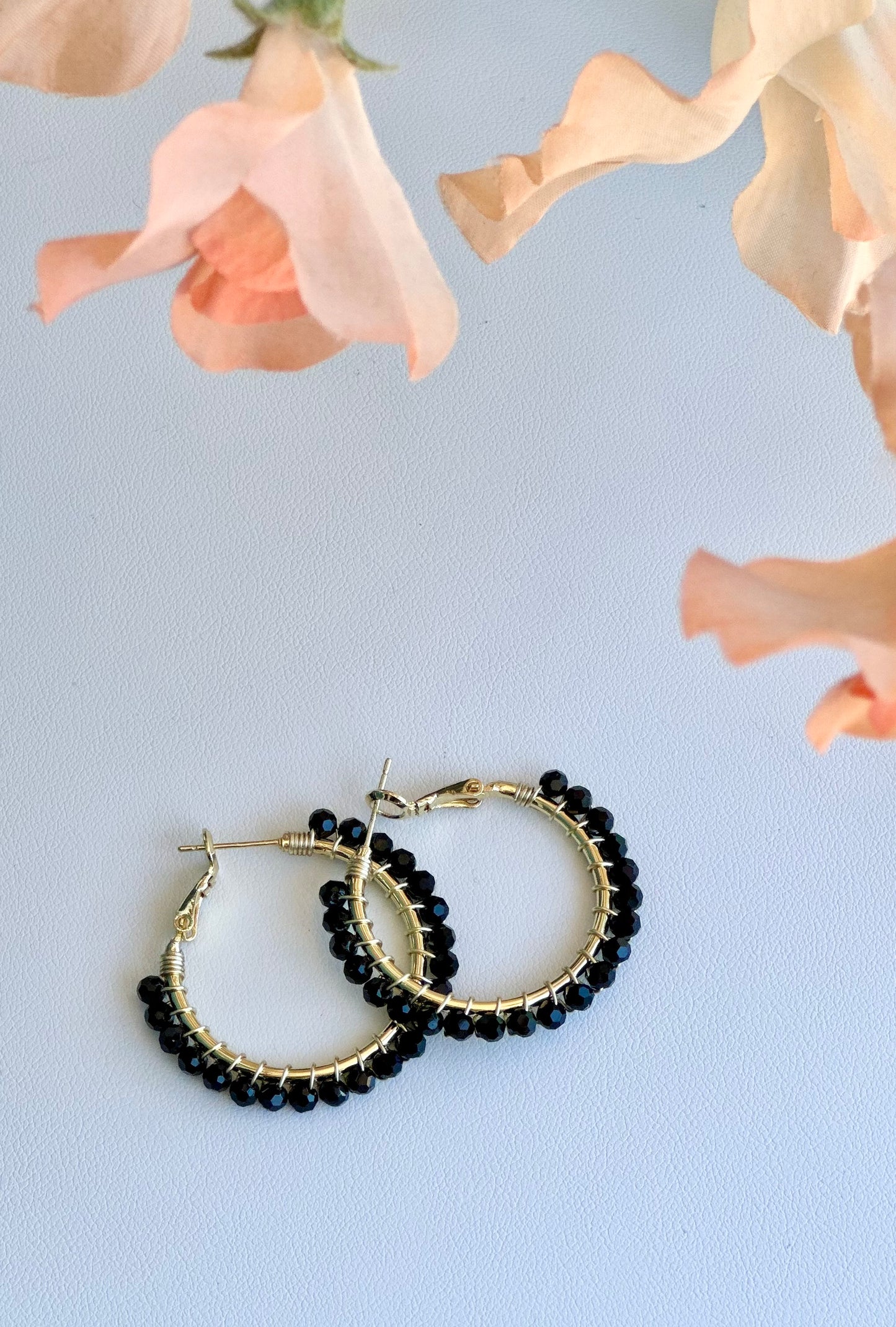 Hoop Earrings in Black