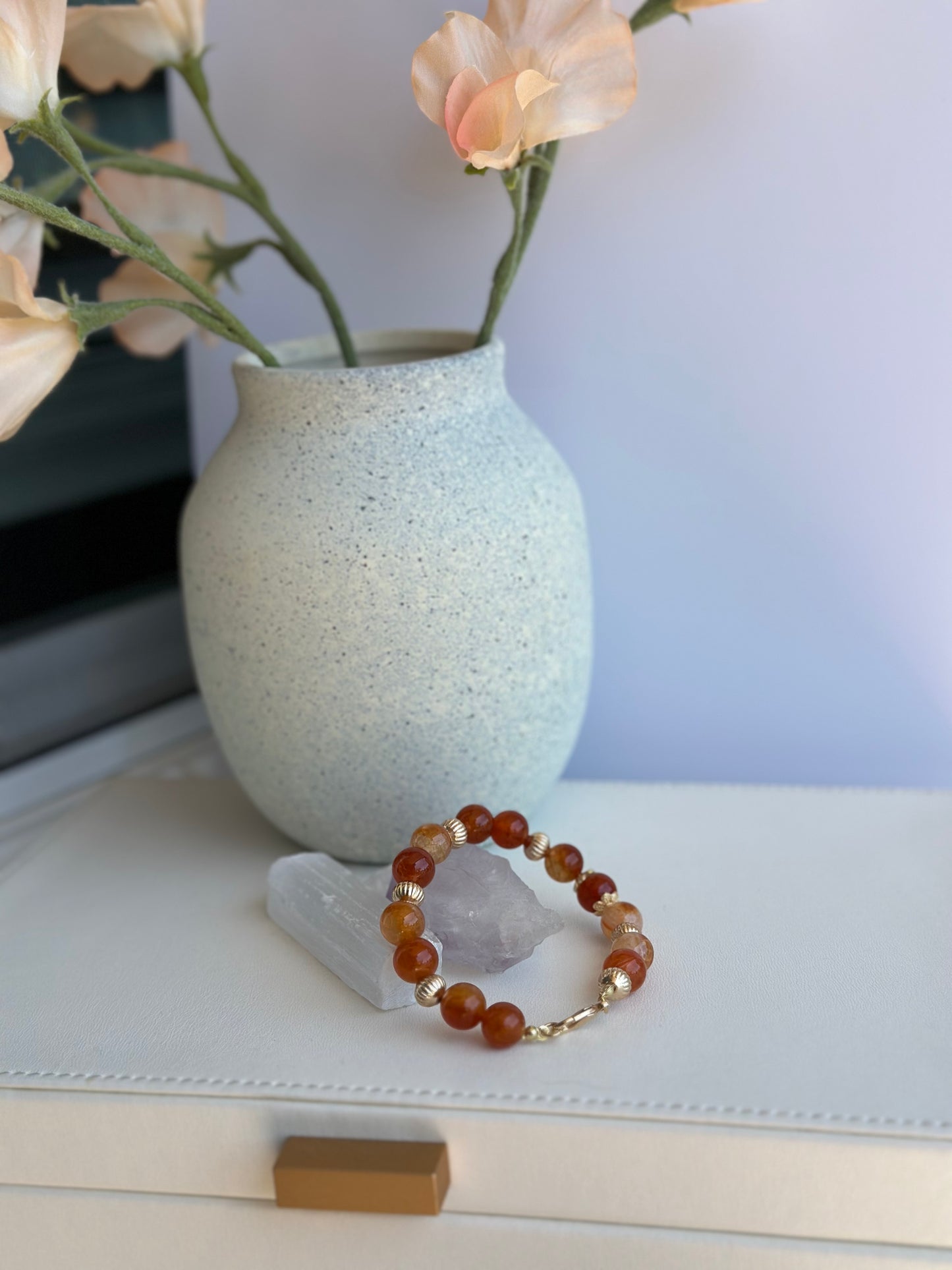 Bracelet in Natural Brown Gemstones