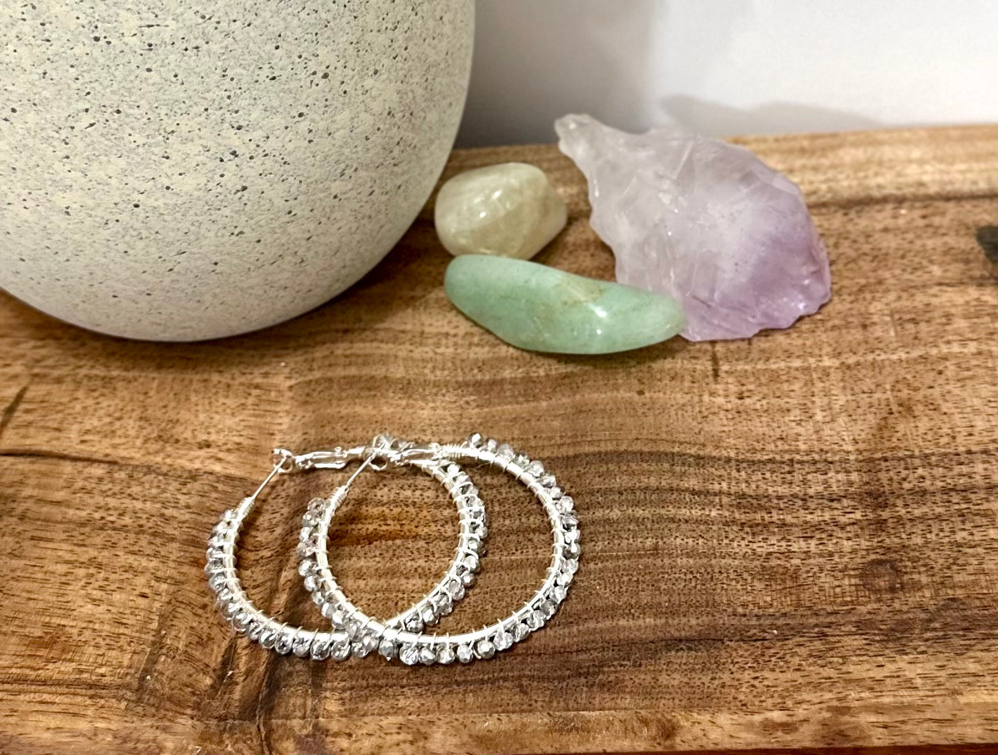 Hoop Earrings in Silver