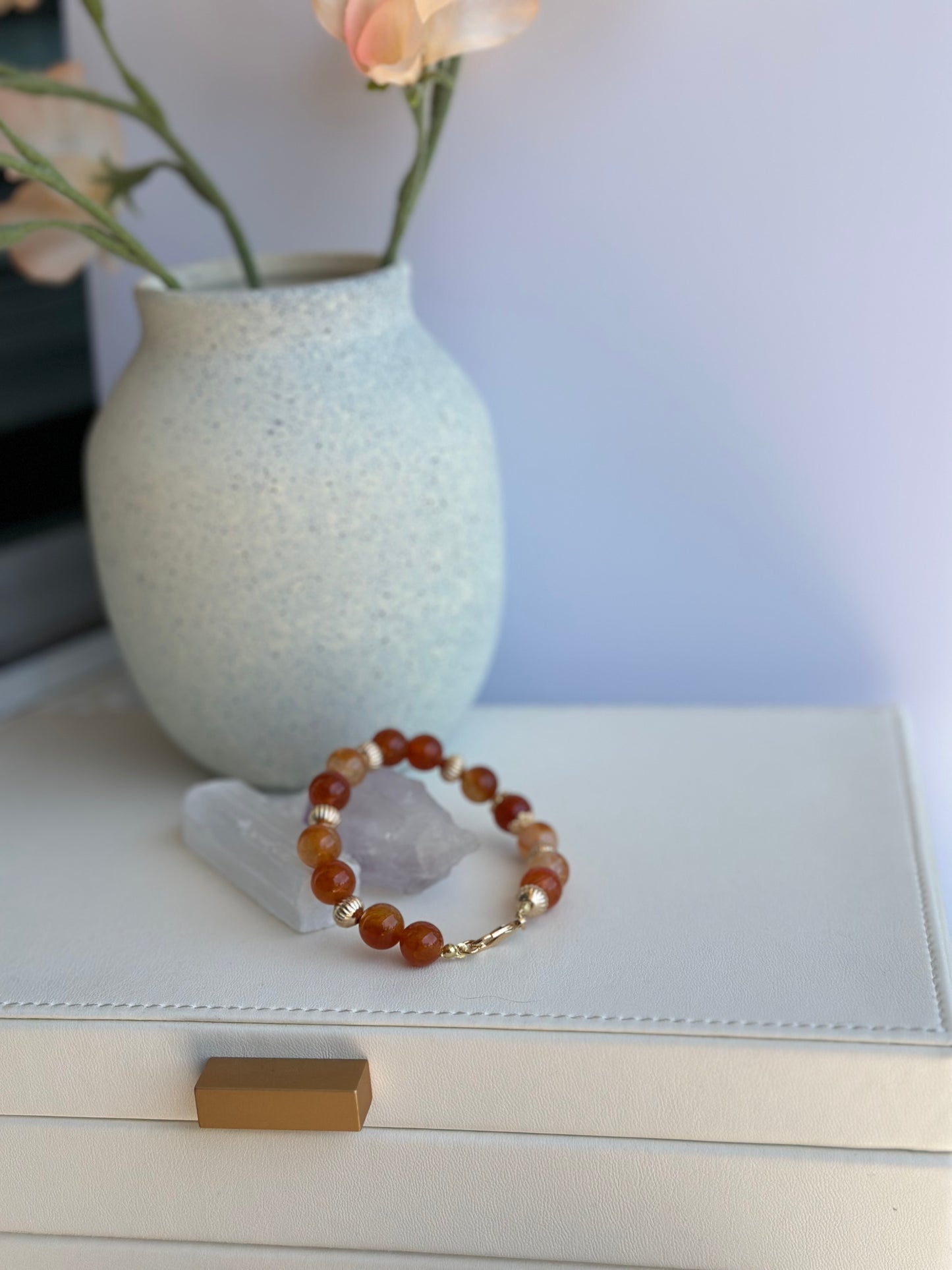 Bracelet in Natural Brown Gemstones