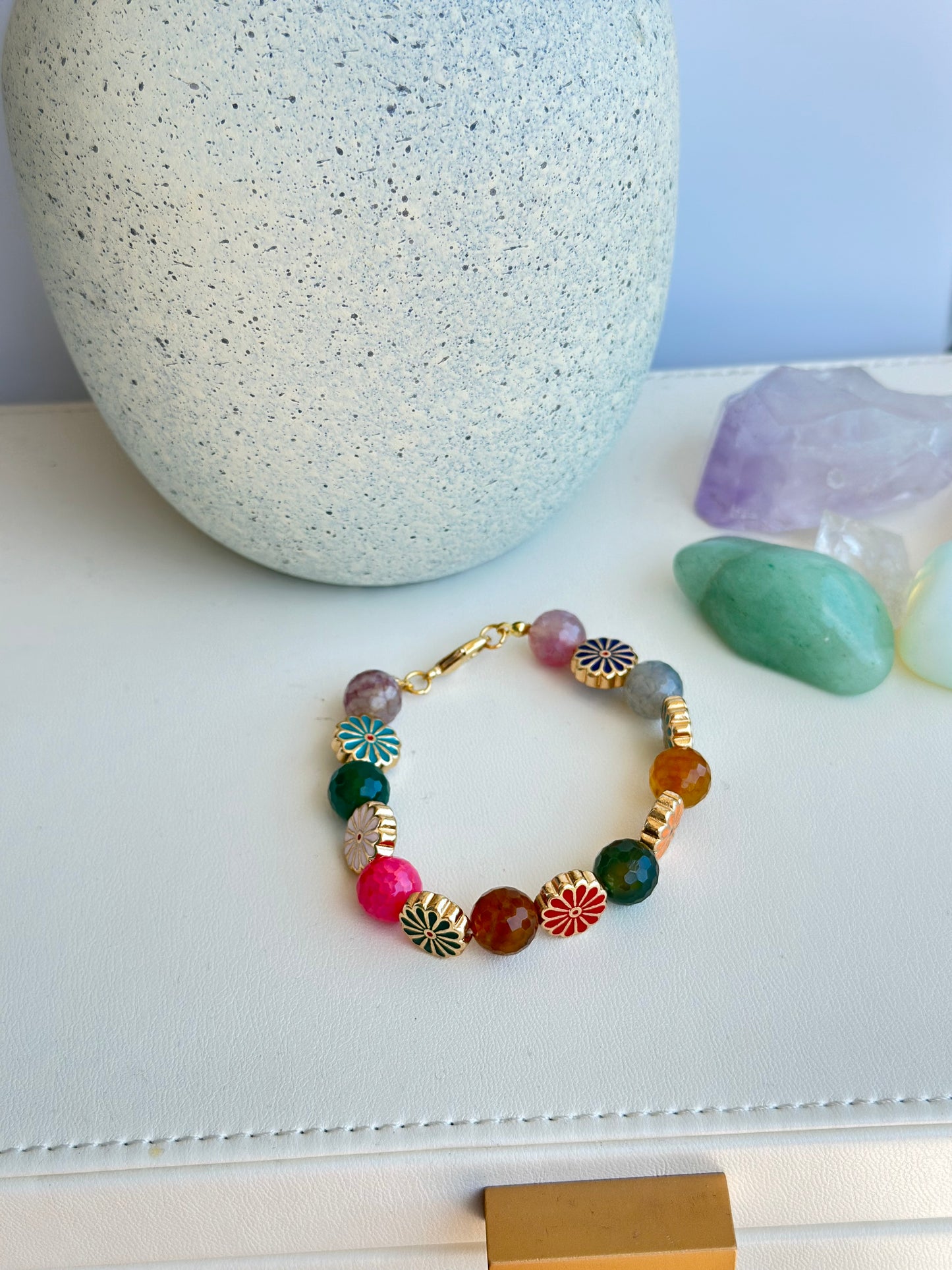 Bracelet in Multiple Color Gemstones