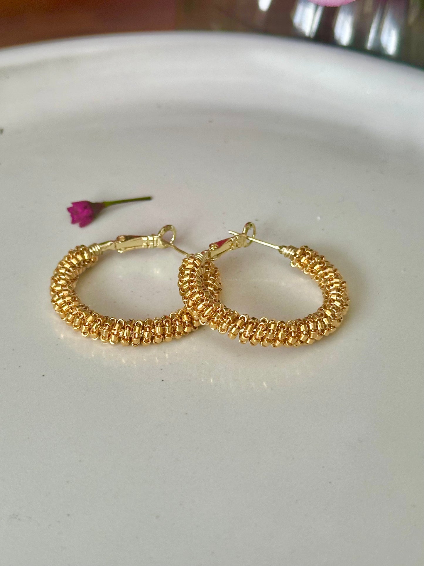 Hoop Earrings in Gold