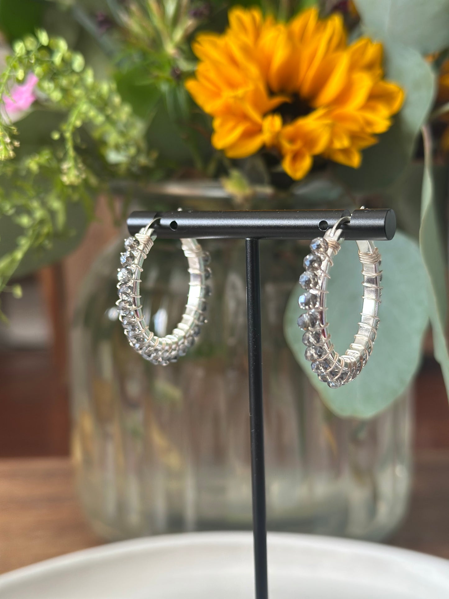Hoop Earrings in Silver