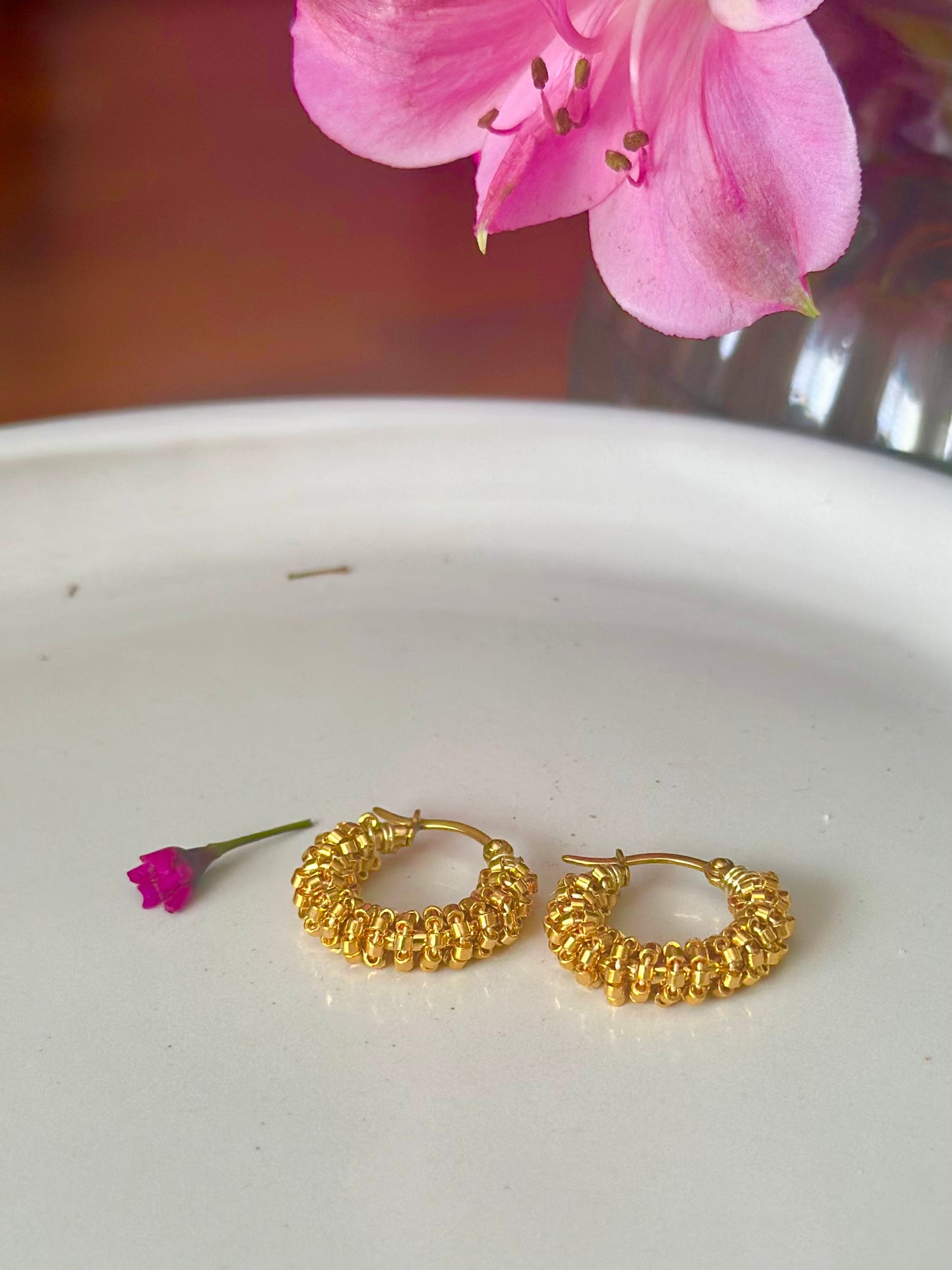 Hoop Earrings in Gold (small)