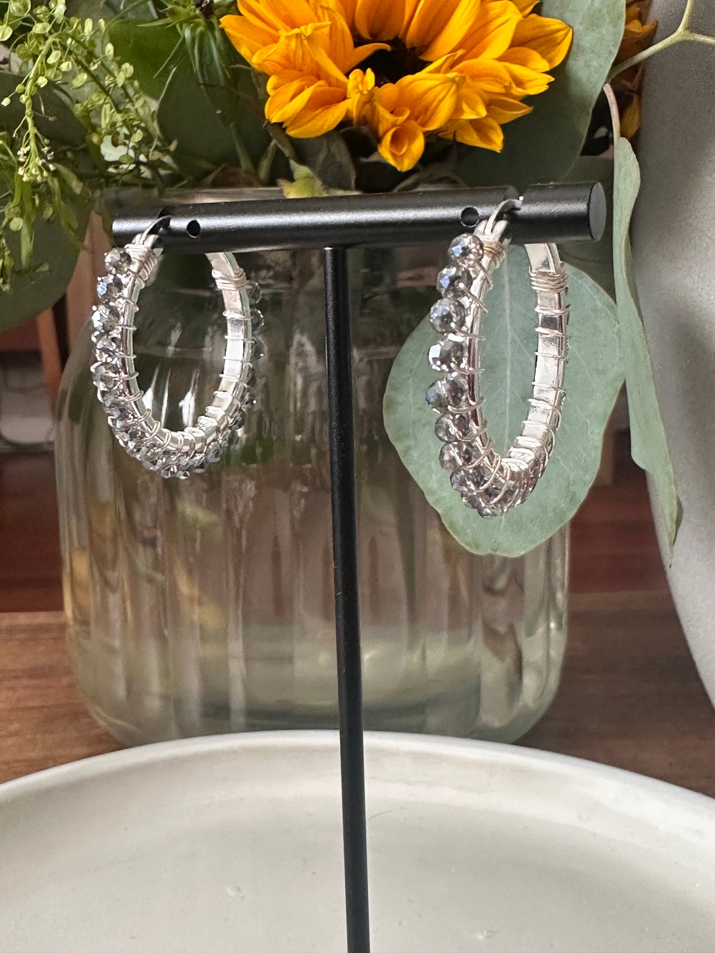 Hoop Earrings in Silver