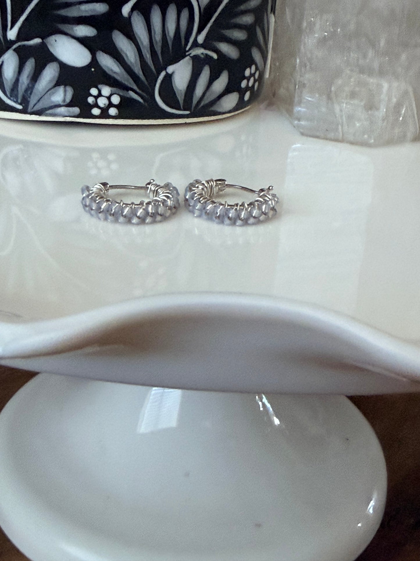 Hoop Earrings in Silver.