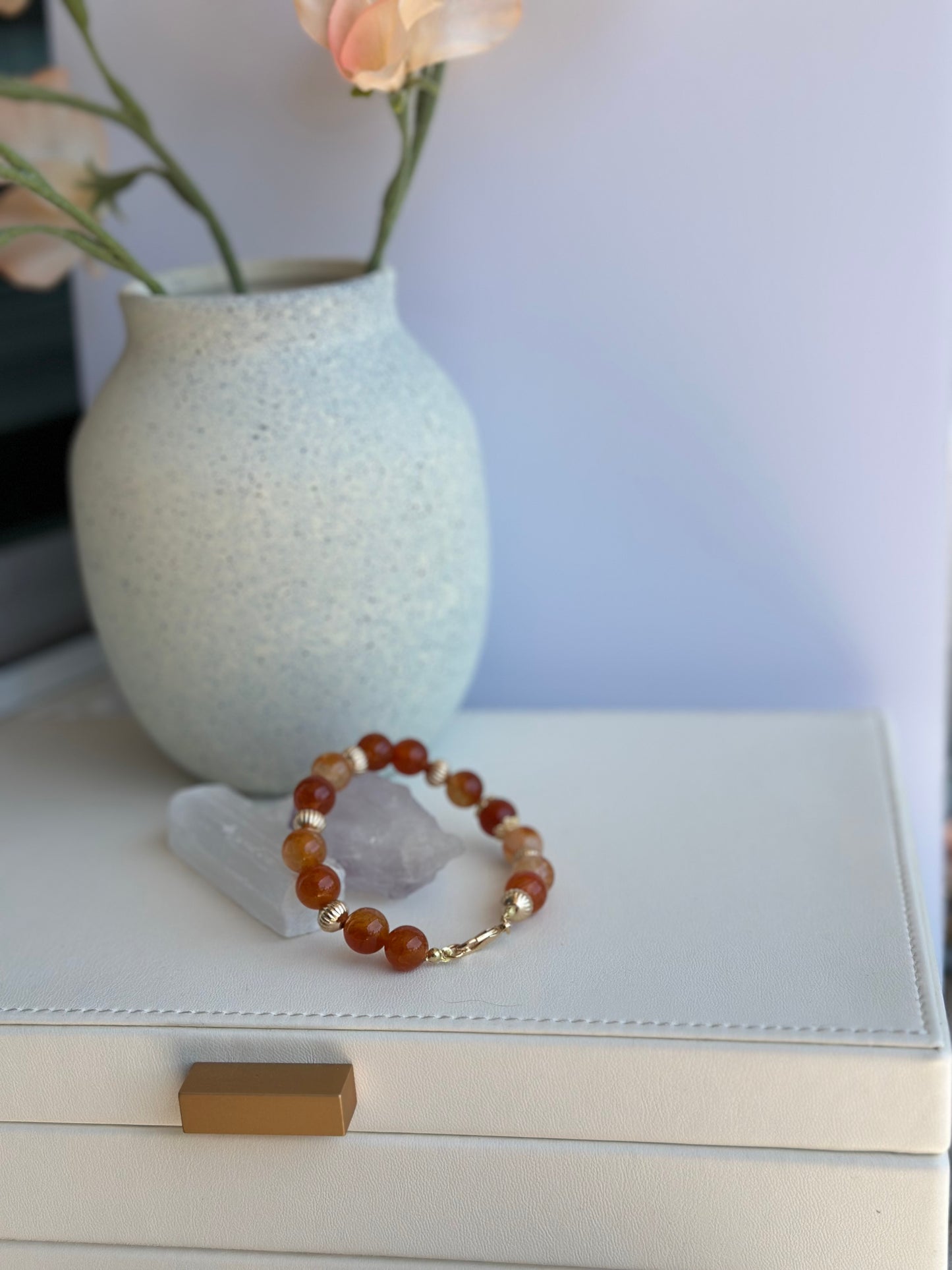 Bracelet in Natural Brown Gemstones