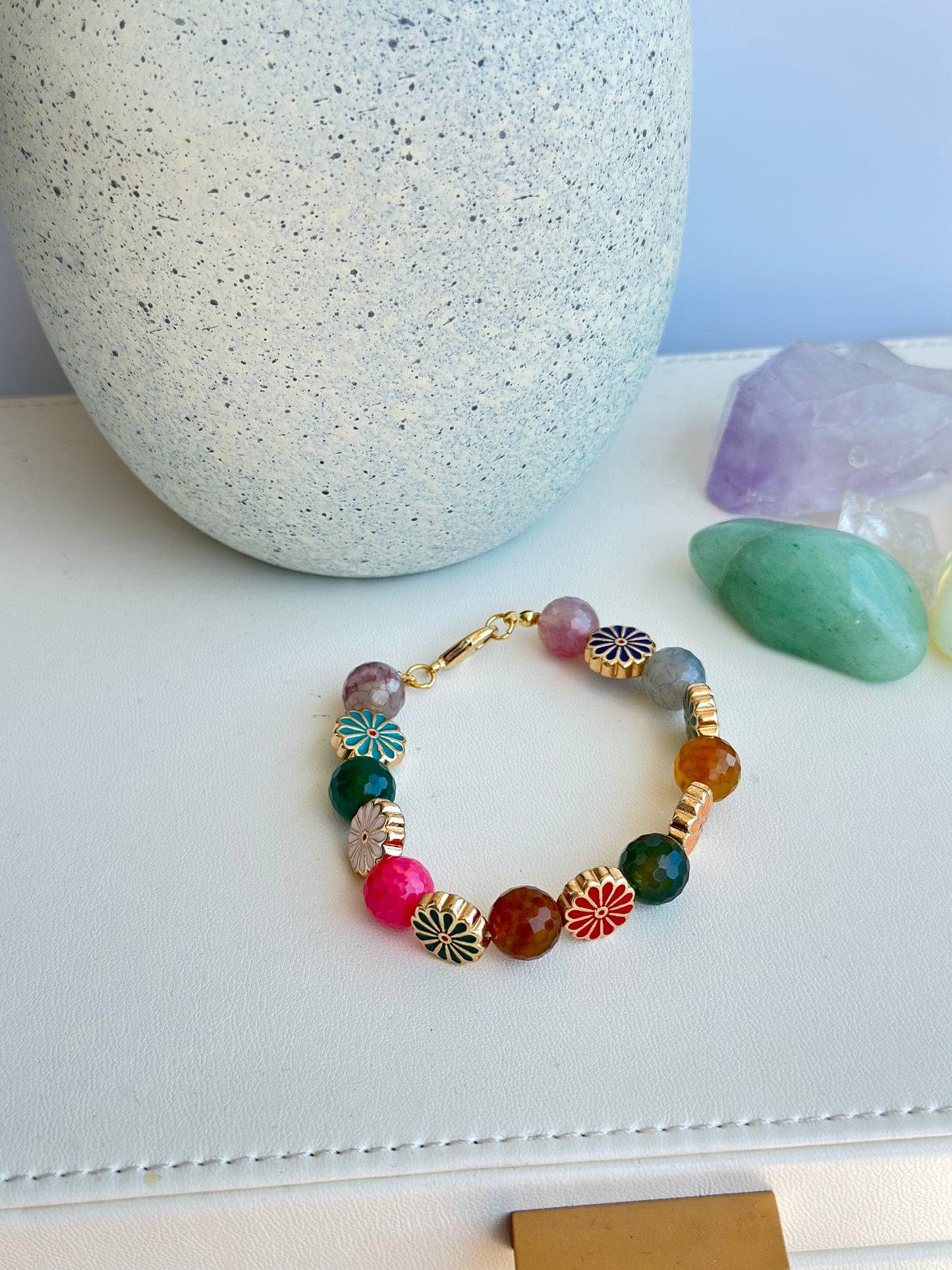 Bracelet in Multiple Color Gemstones