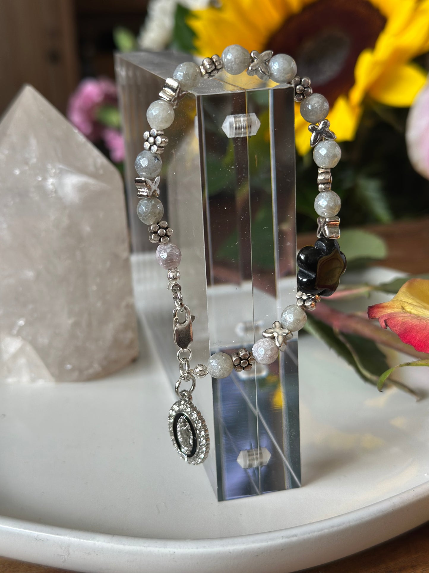 Bracelet in Gray, Black and Silver