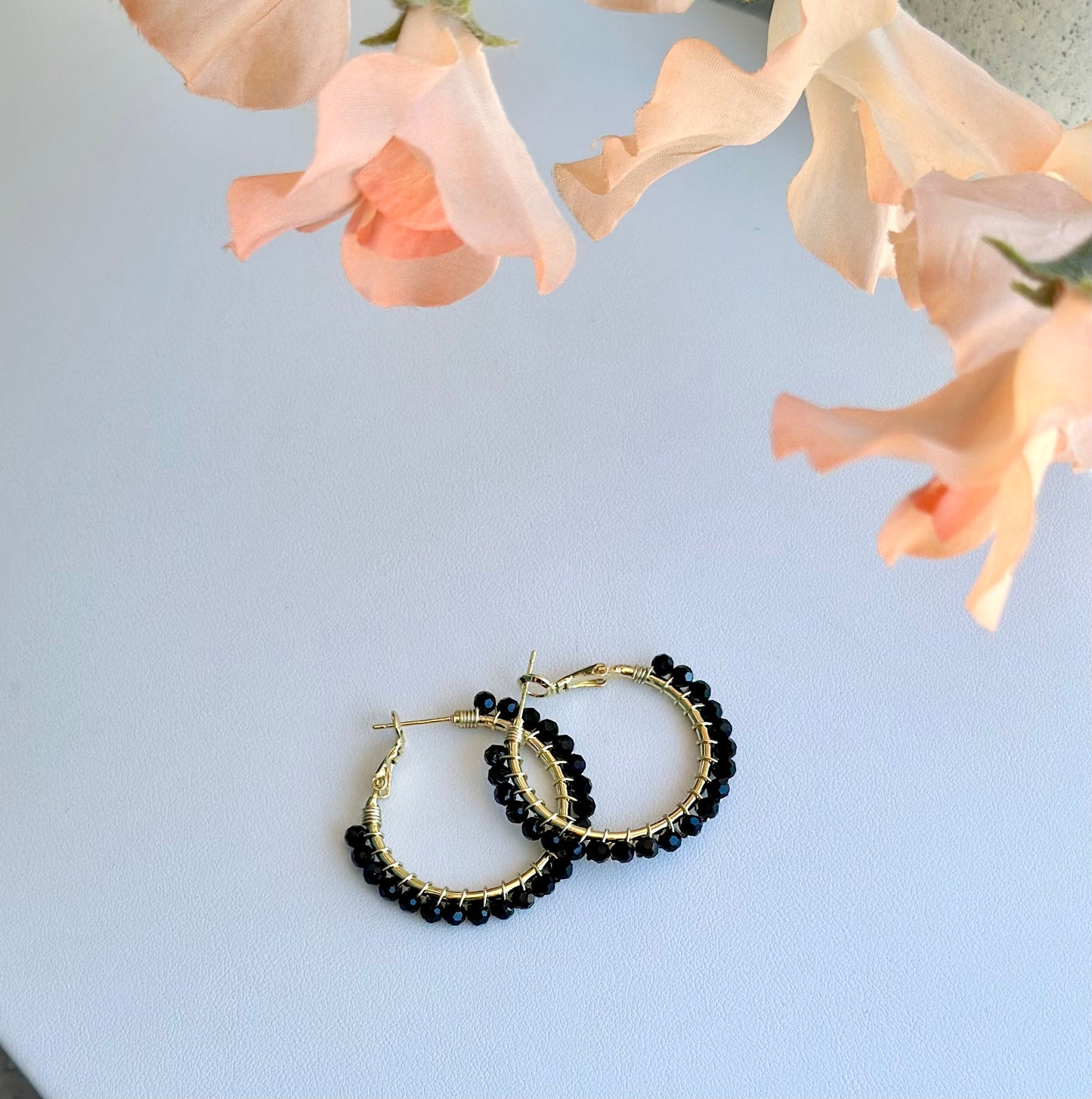 Hoop Earrings in Black