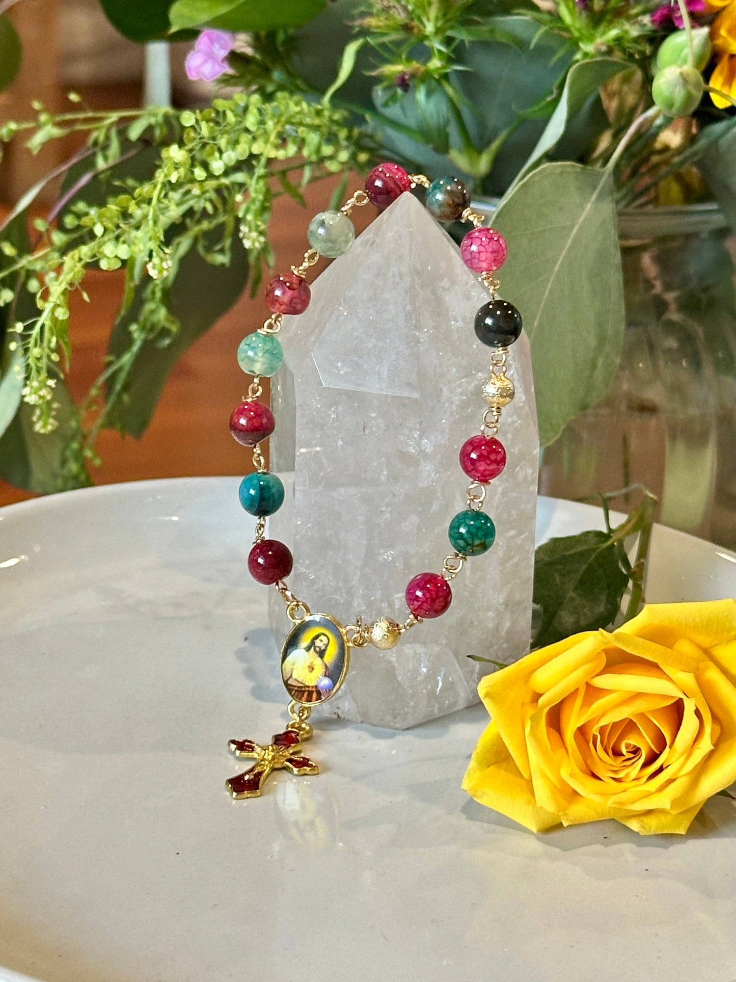 Rosary Bracelet in Multicolor