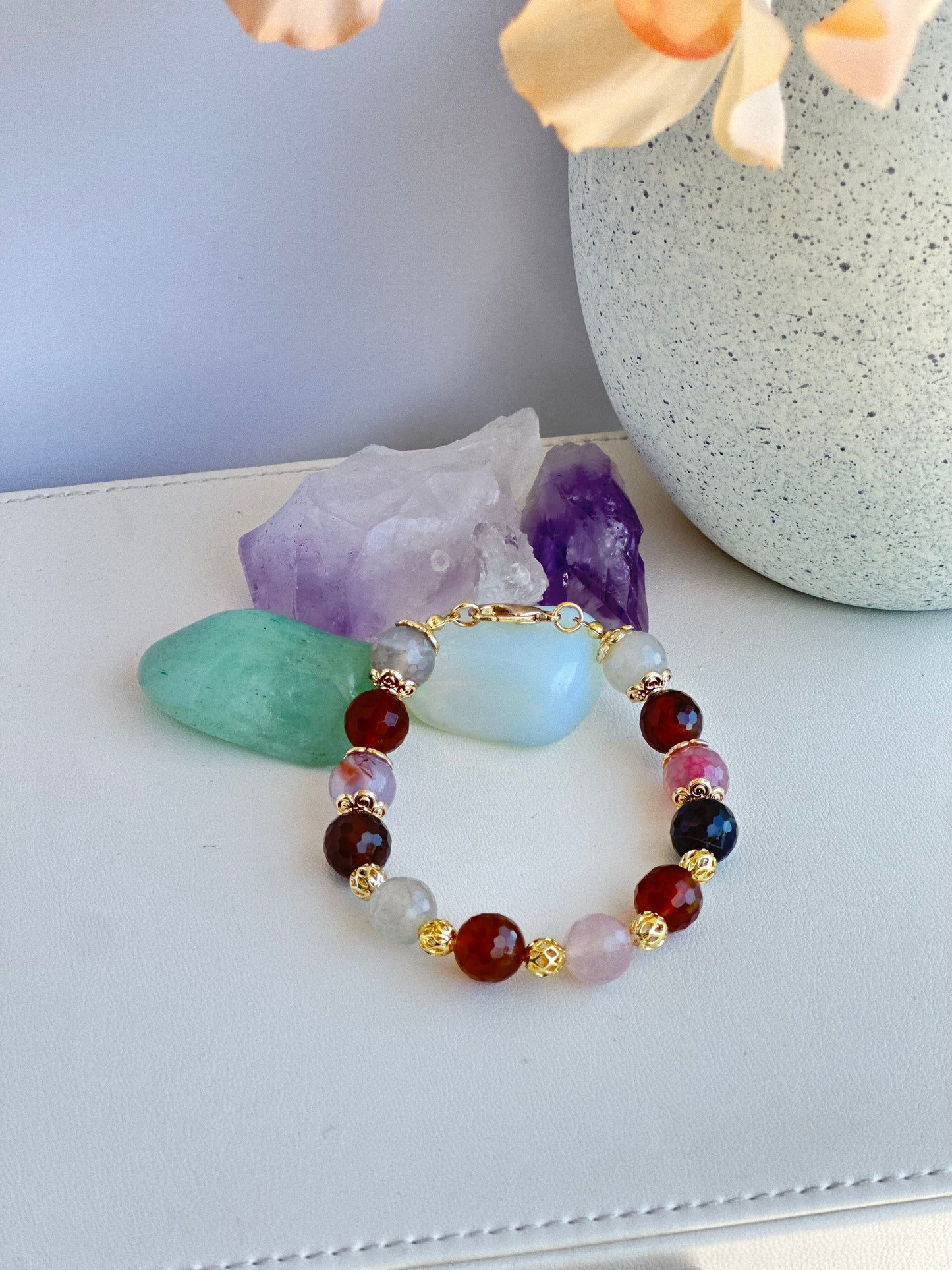 Bracelet in Multicolor Gemstones