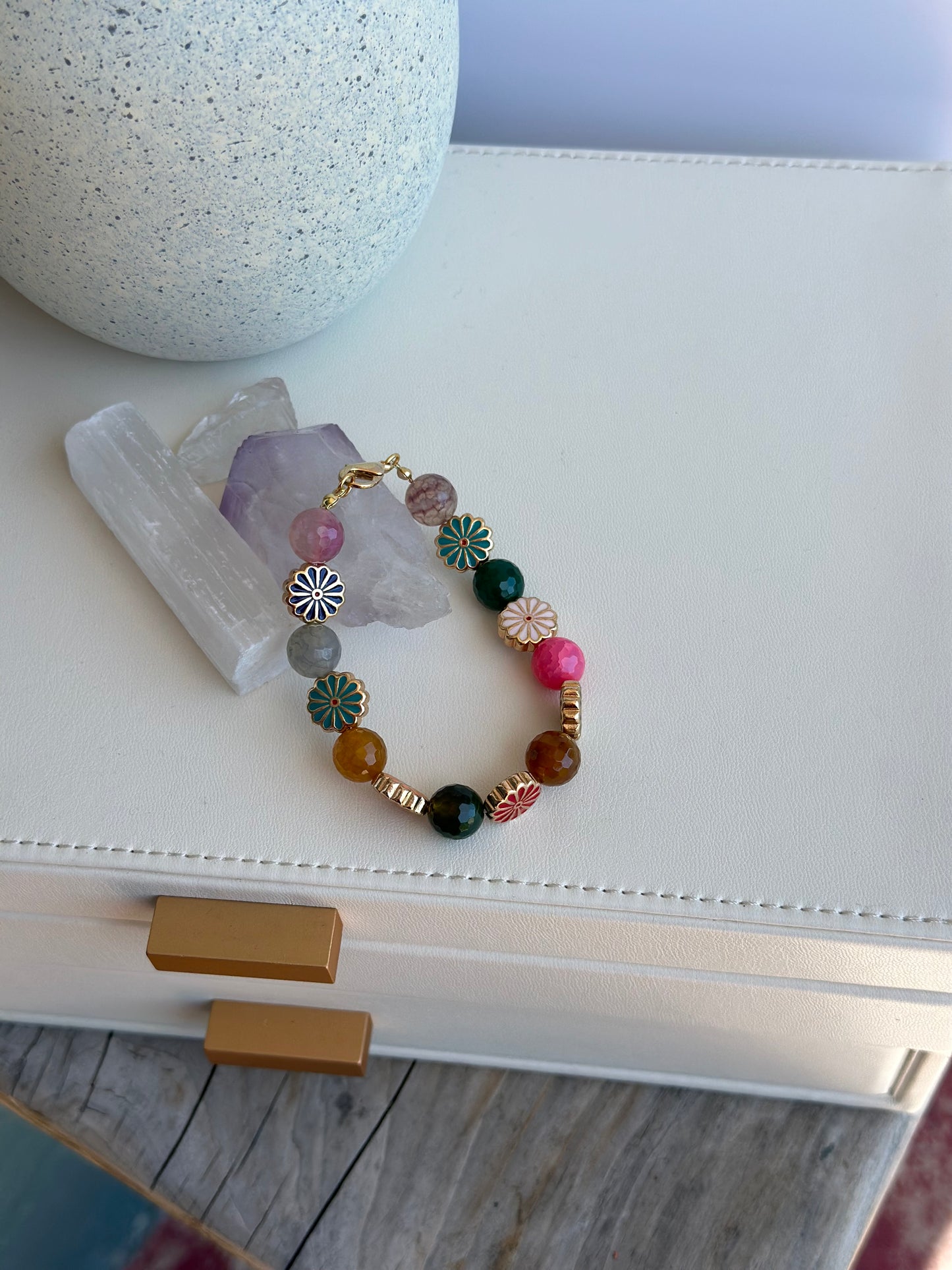 Bracelet in Multiple Color Gemstones