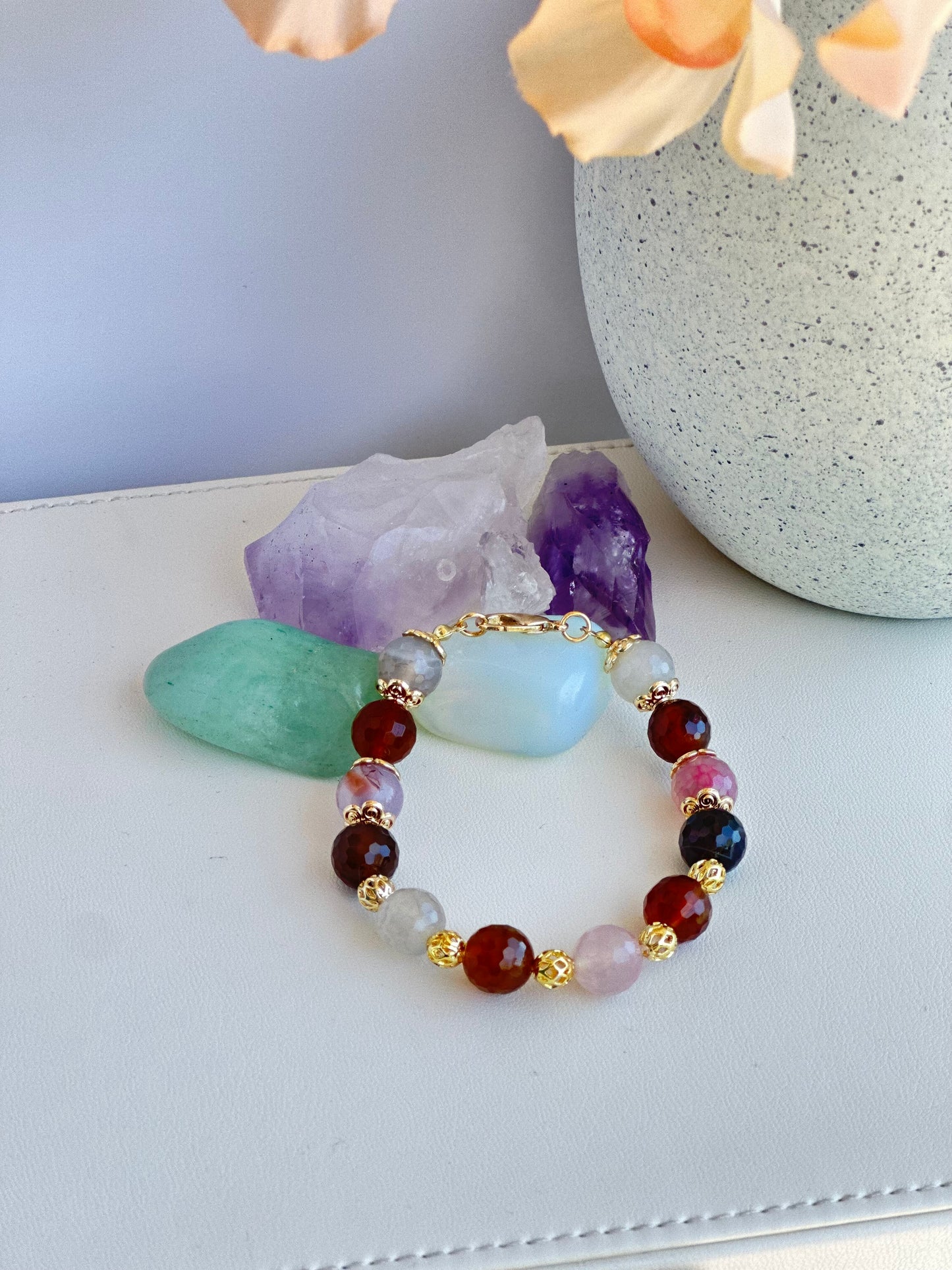 Bracelet in Multicolor Gemstones