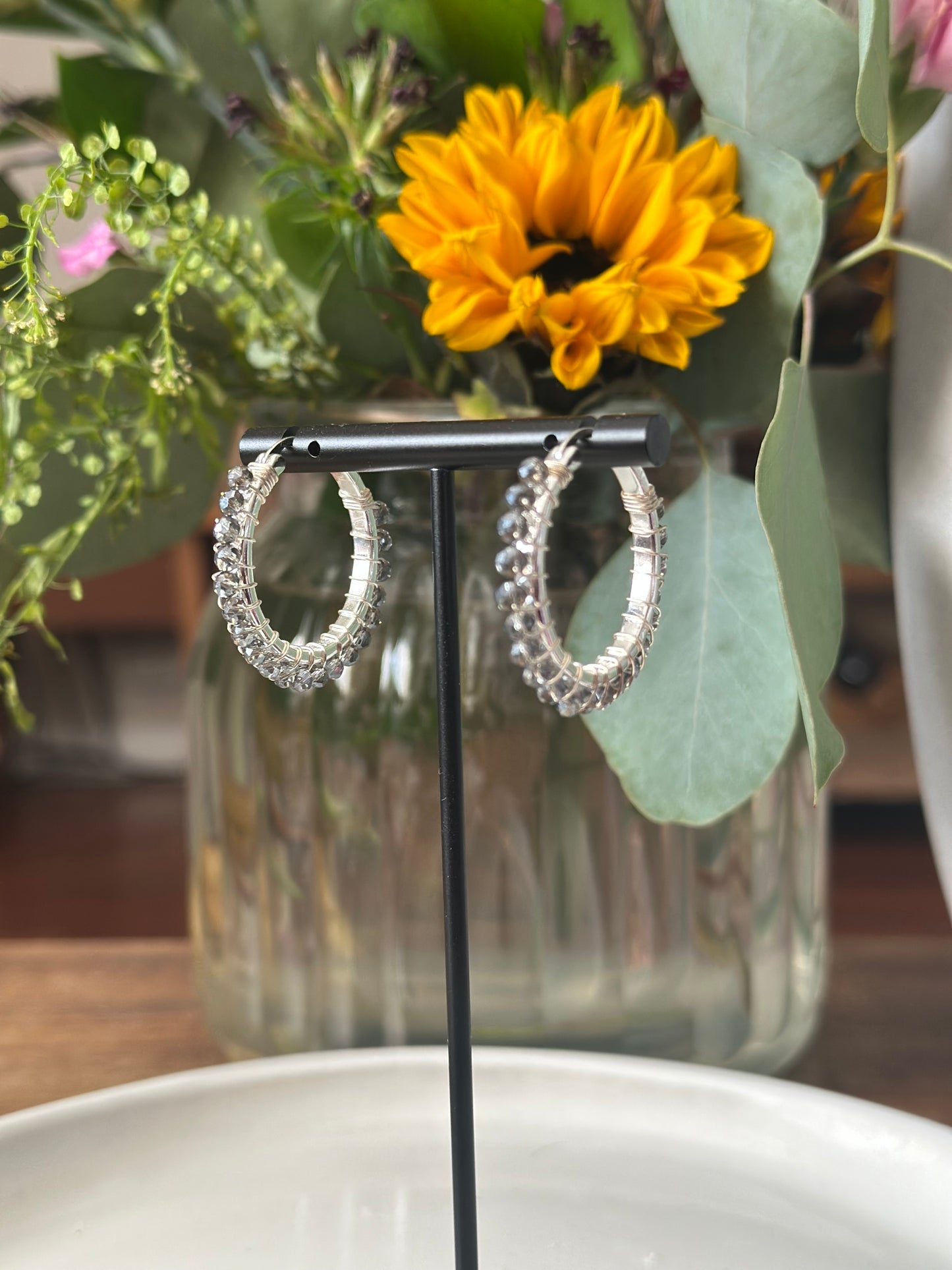 Hoop Earrings in Silver