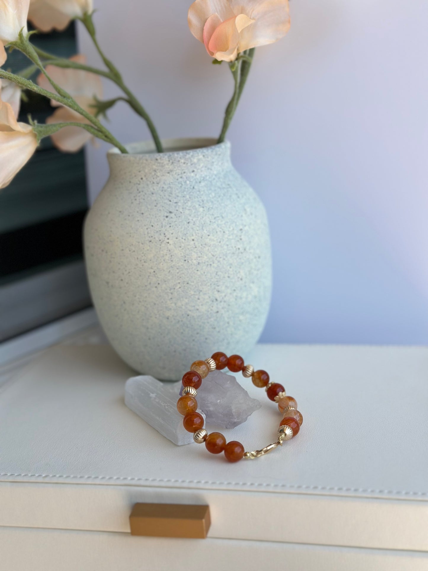 Bracelet in Natural Brown Gemstones