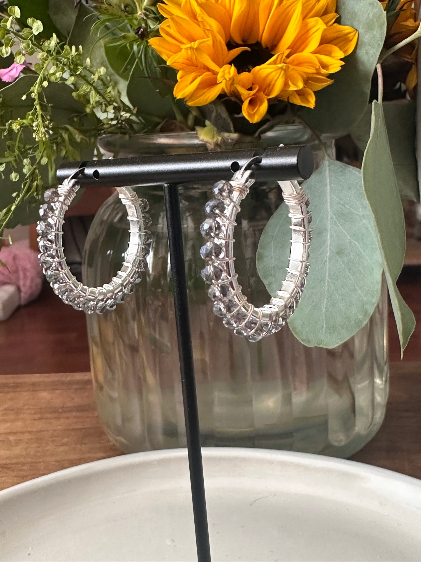 Hoop Earrings in Silver