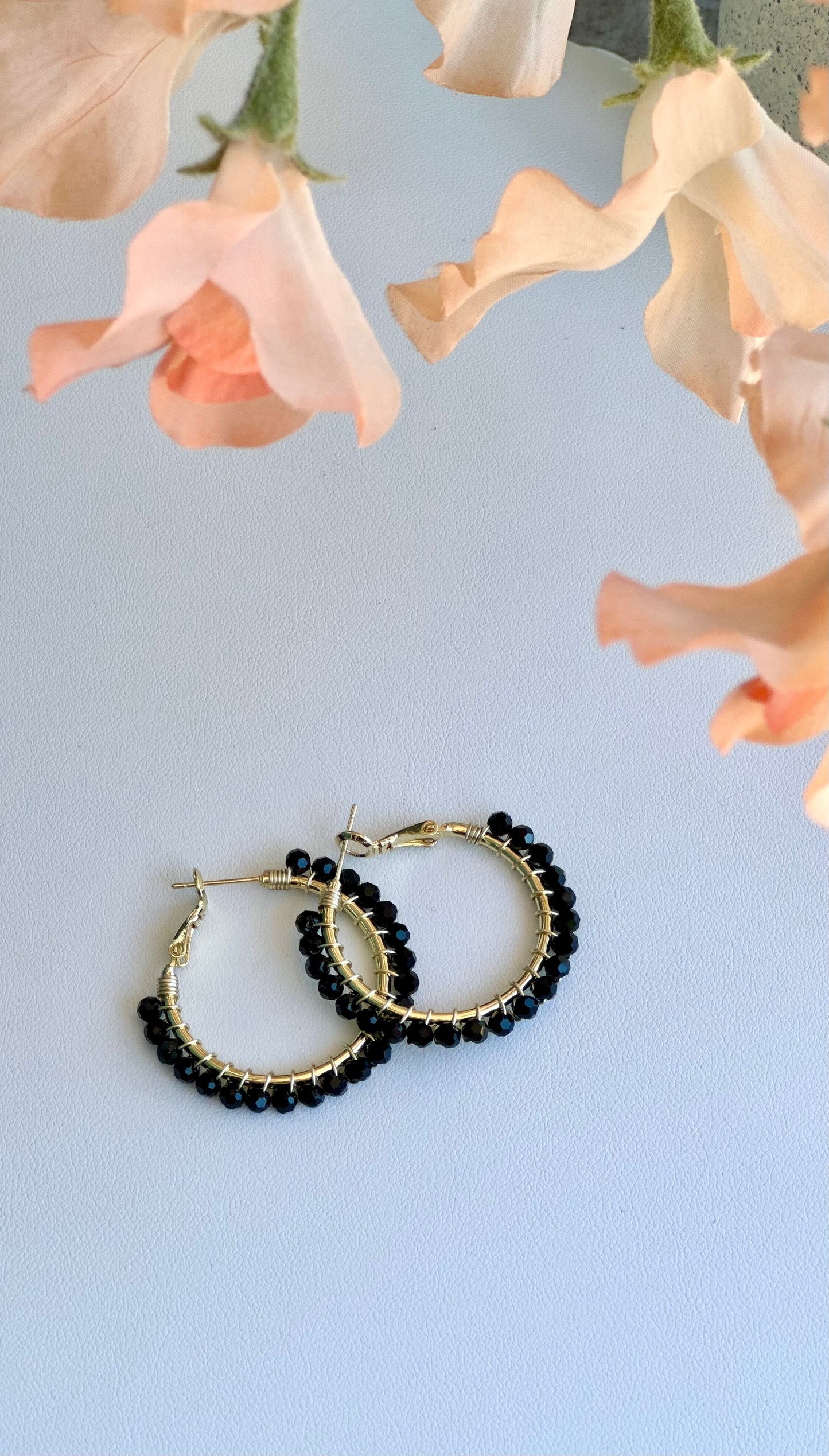 Hoop Earrings in Black